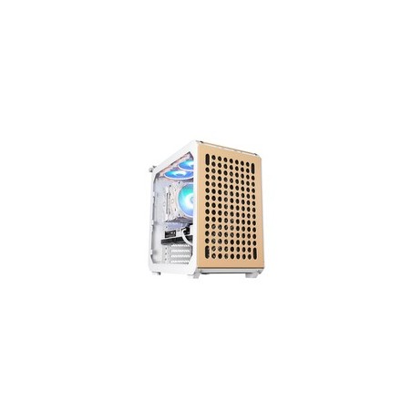 Cooler Master Qube 500 FLATPACK Tower Udvidet ATX Grøn Pink Hvid Fløde